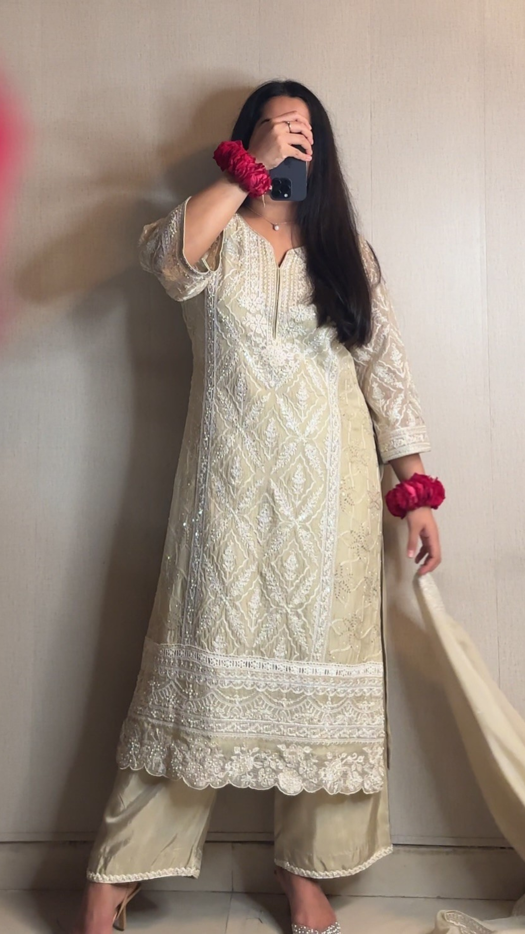 Georgette Embroidered Suit Set