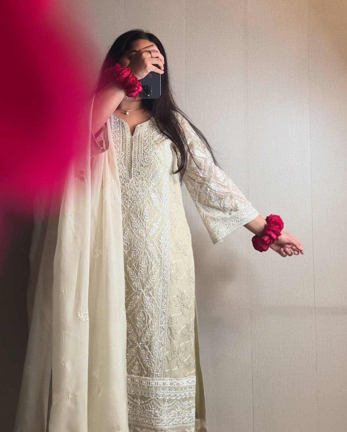 Georgette Embroidered Suit Set