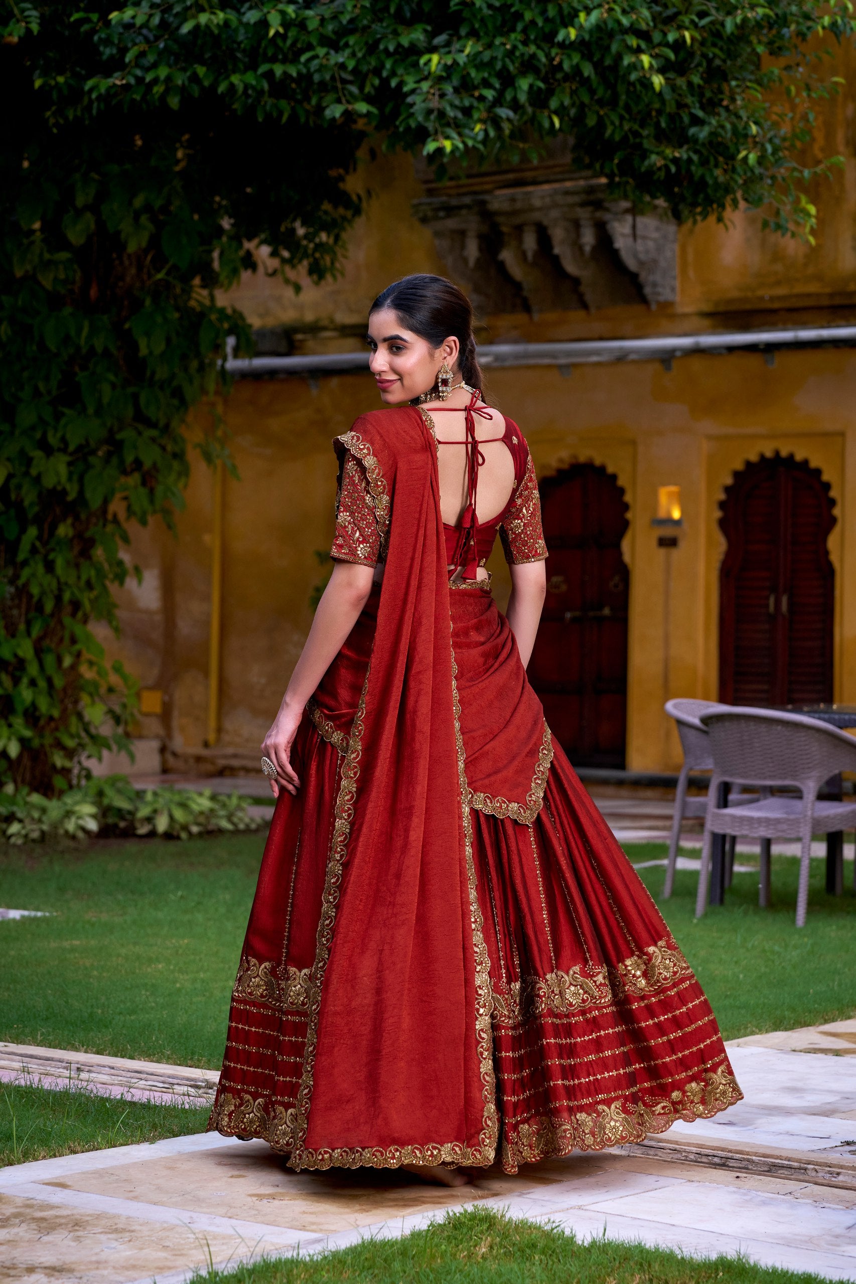 RANGOLI SILK LEHENGA CHOLI WITH EMBROIDERY AND SEQUINS